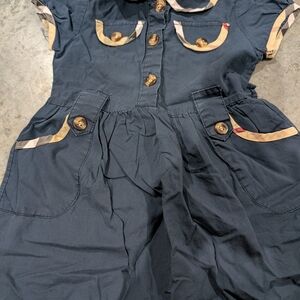 Burberry Dark Blue Garment with Beige Label